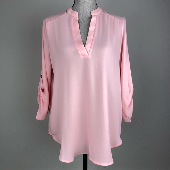 Gianni Bini Tops - NWOT GB Gianni Bini Peach Pink Blouse Small
